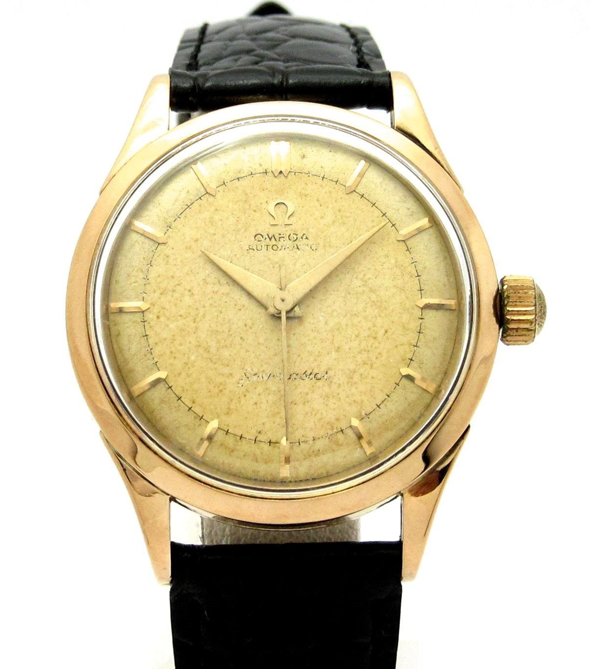 オメガ(OMEGA) 1950s K18PG無垢 シーマスター 自動巻気秋式ムーブ
