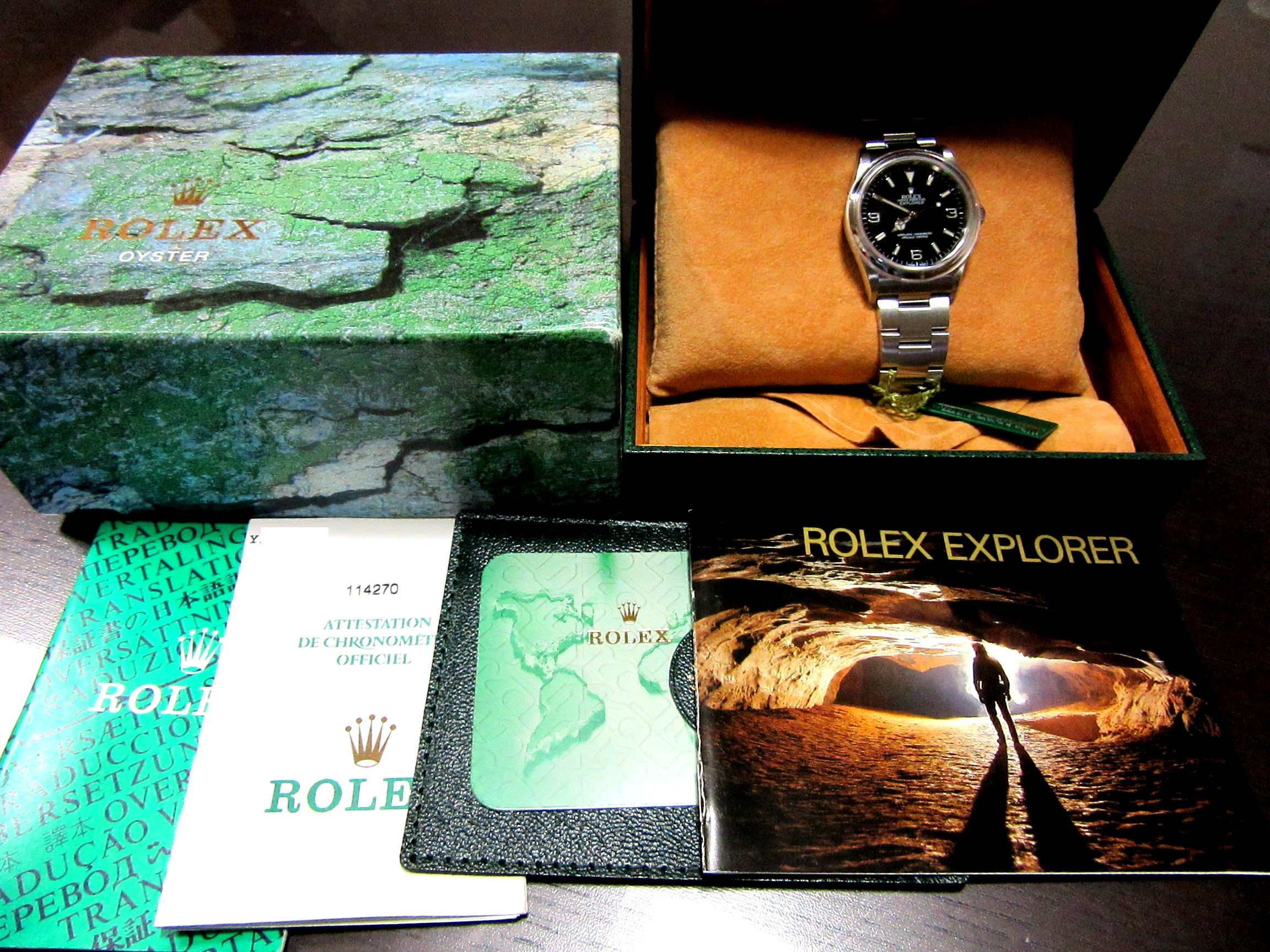 ロレックス（ROLEX） エクスプローラー1 Ref.114270 Y番（2002年製