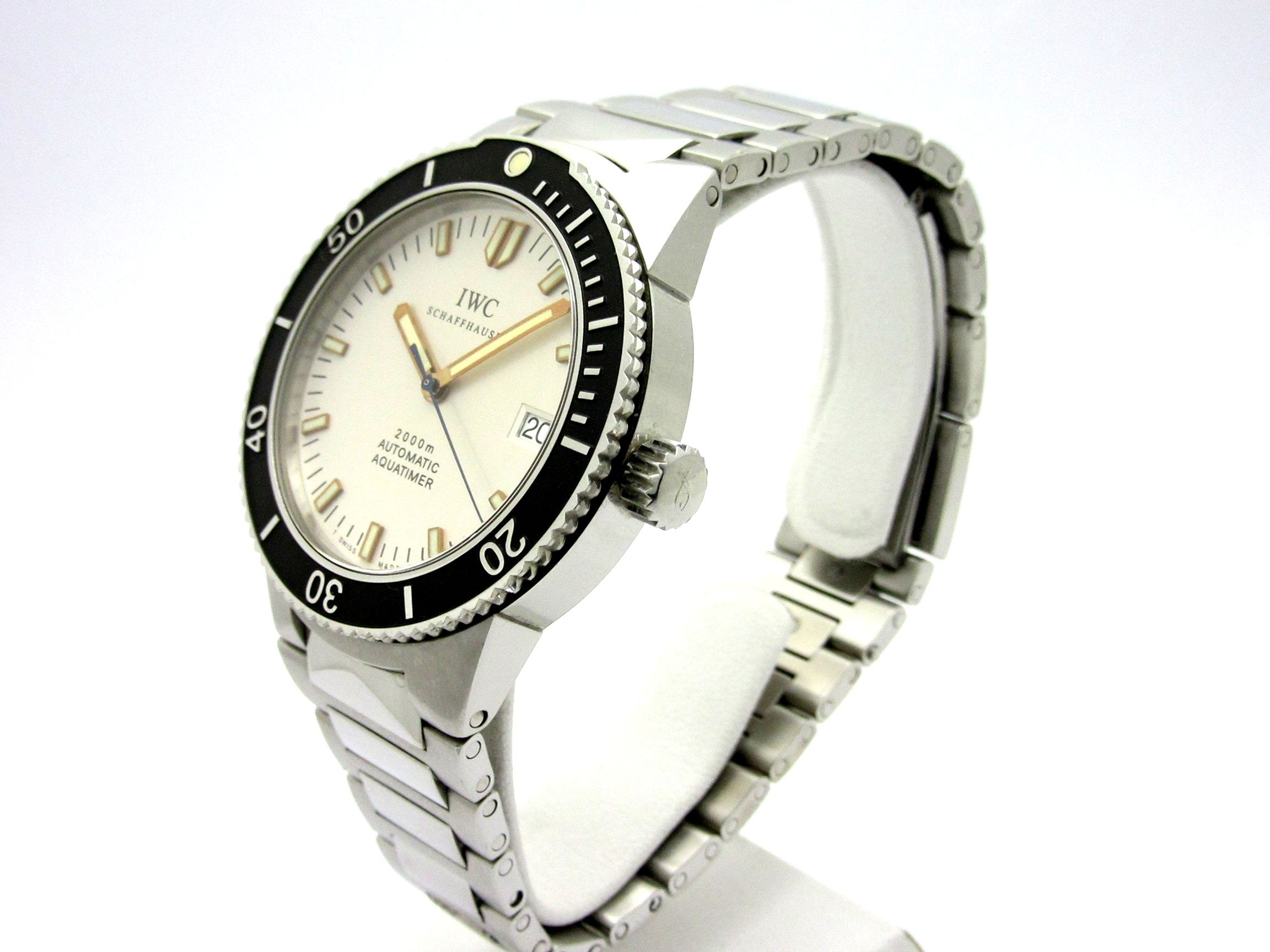 IWC ”GSTアクアタイマー ホワイト文字盤 ステンレススティール製