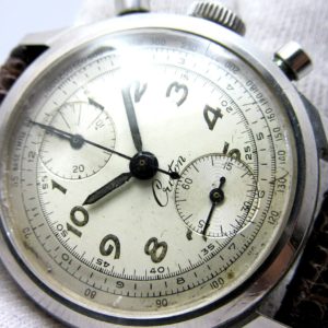 クロトン CROTON ”Valjoux 77 搭載” 2レジスタ クラムシェル