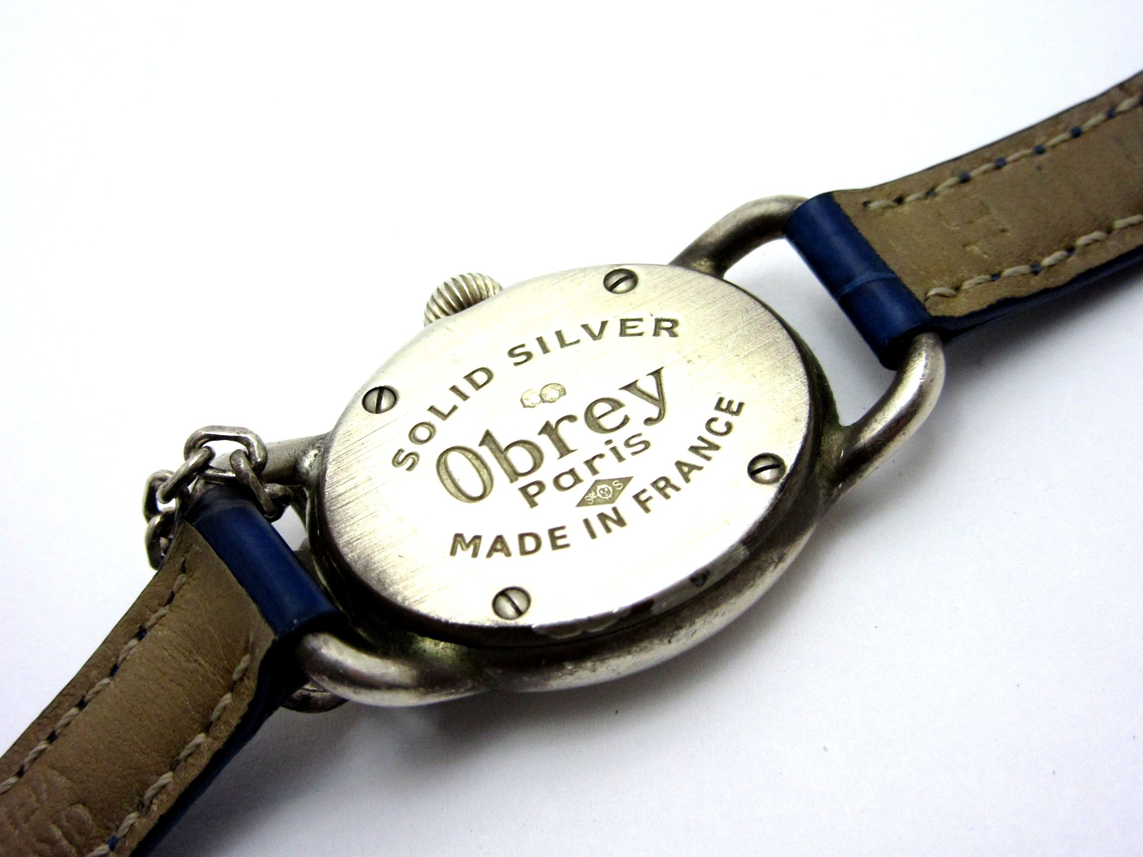 セール品 Obrey ハンドメイド ソリッドシルバー 腕時計 フランス製