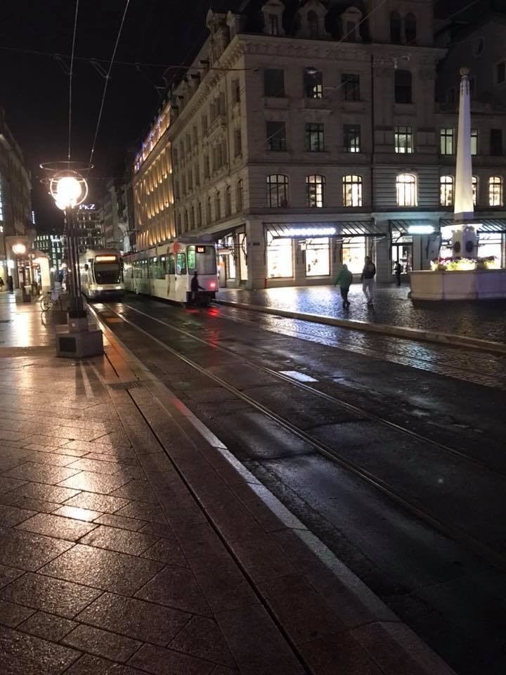 ジュネーブの夜景