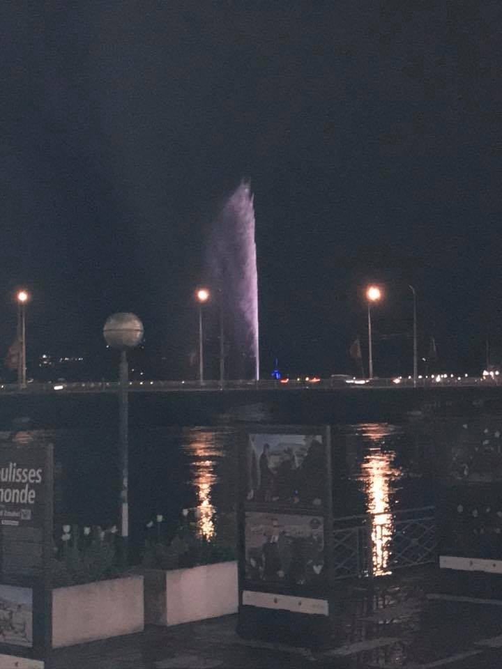ジュネーブの夜景