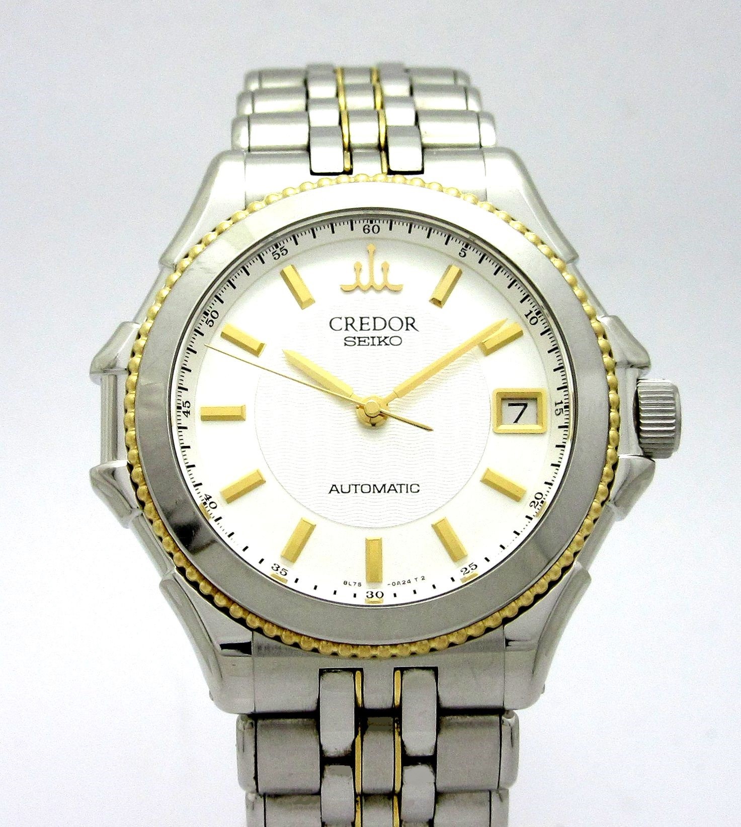 SEIKO セイコー メンズ腕時計 クレドール パシフィーク 8L75-0A50 SS ホワイト(白)文字盤 自動巻き 仕上げ済