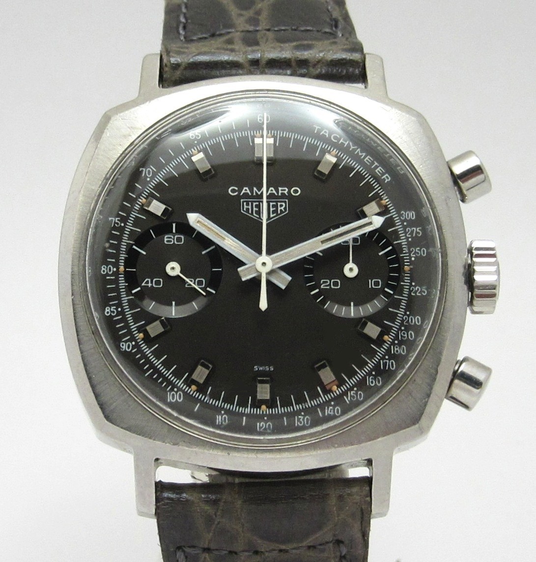 ☆訳あり【Heuer】ホイヤー カマロ Cal.7734 クロノグラフ 73443 手巻き メンズ_698403【ev20】