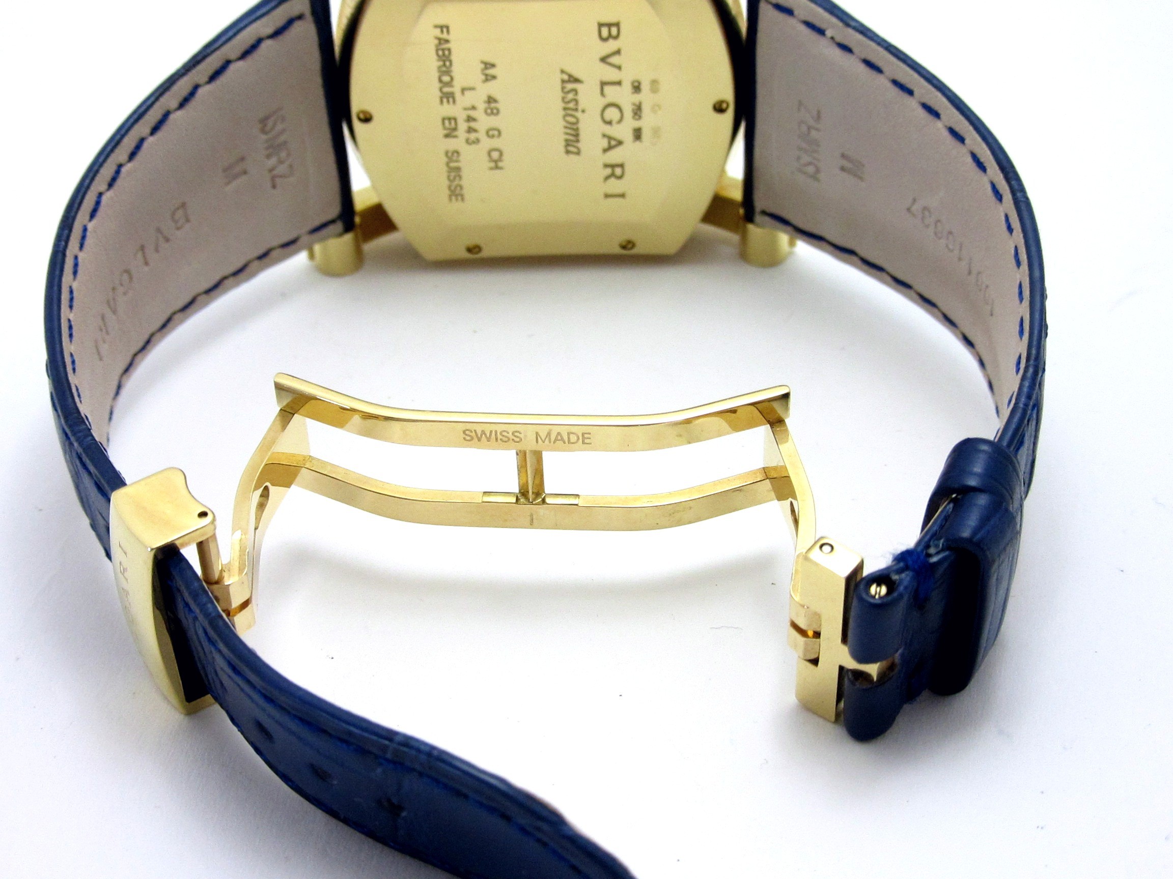 ブルガリ BVLGARI ”K18YG無垢 アショーマ クロノグラフ ラージ