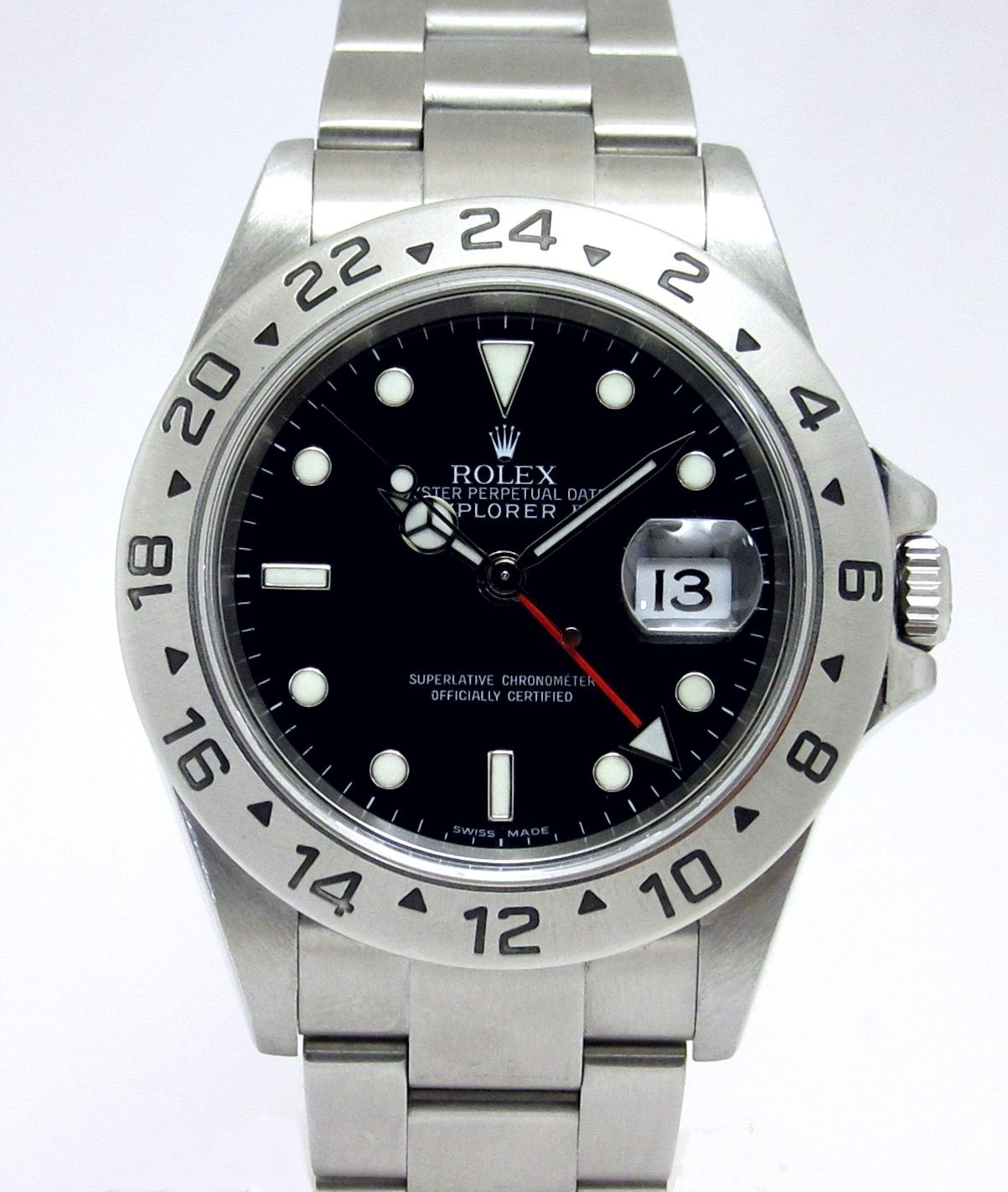 ロレックス ROLEX ”エクスプローラーII Z番” ブラック文字盤 Ref.16570 