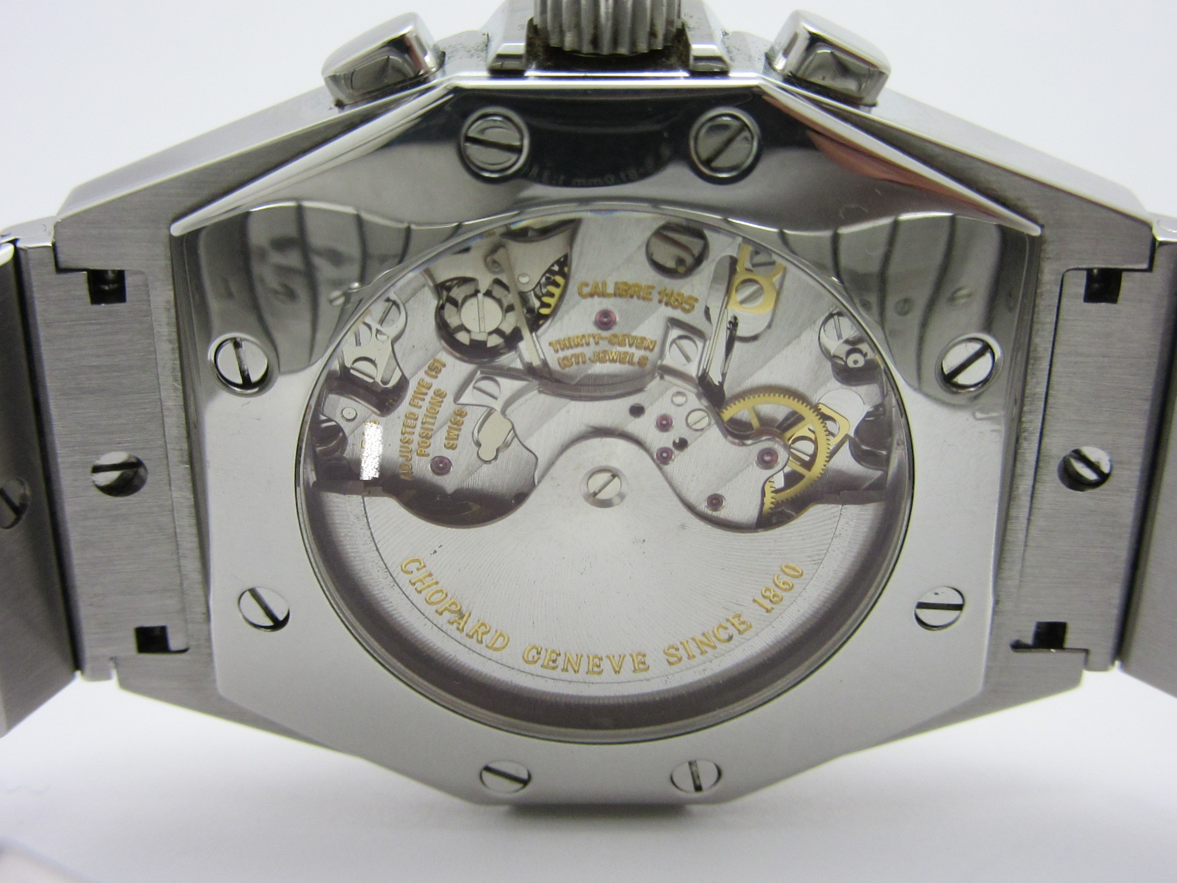 Chopard Mit Goldlünette Zifferblatt Weiß Ref. St.moritz 8067