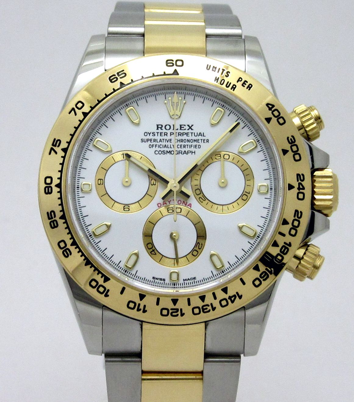 ロレックス ROLEX ”デイトナ K18xSS ホワイト文字盤 Ref.116503