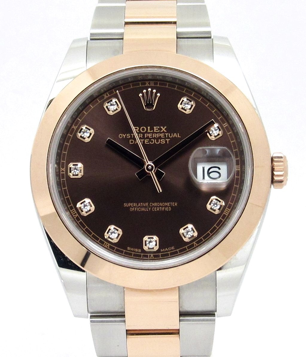 ロレックス ROLEX ”デイトジャスト41 Ref.126301G チョコレート