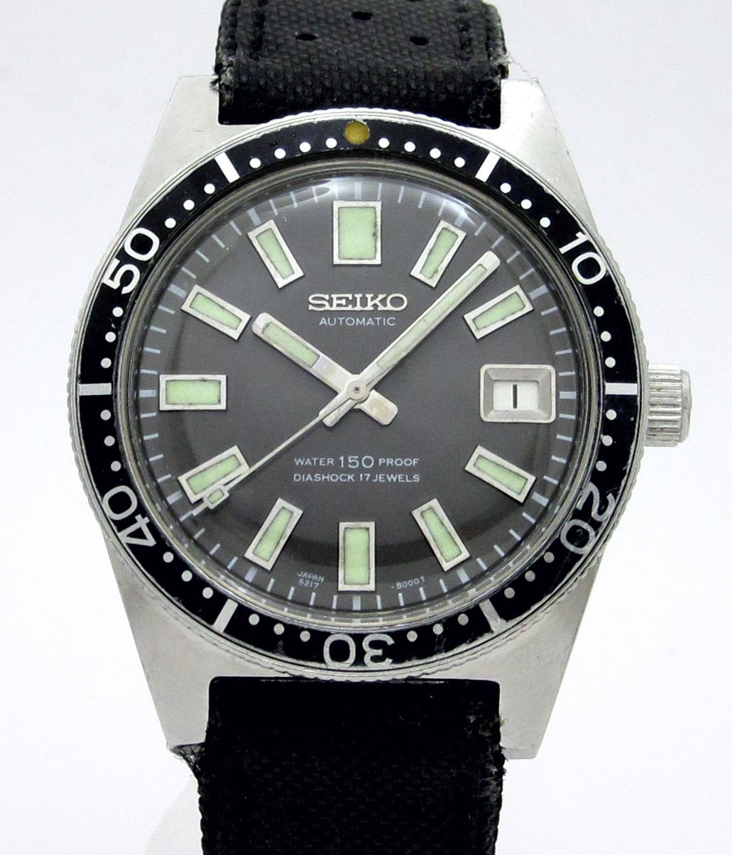 セイコー SEIKO ”150m ファーストダイバー ” 6217-8000 自動巻機械式ムーブCal-6217A  弊社にて風防交換・OH済|ロレックス・アンティーク腕時計 中古品販売買取なら大阪 米田屋