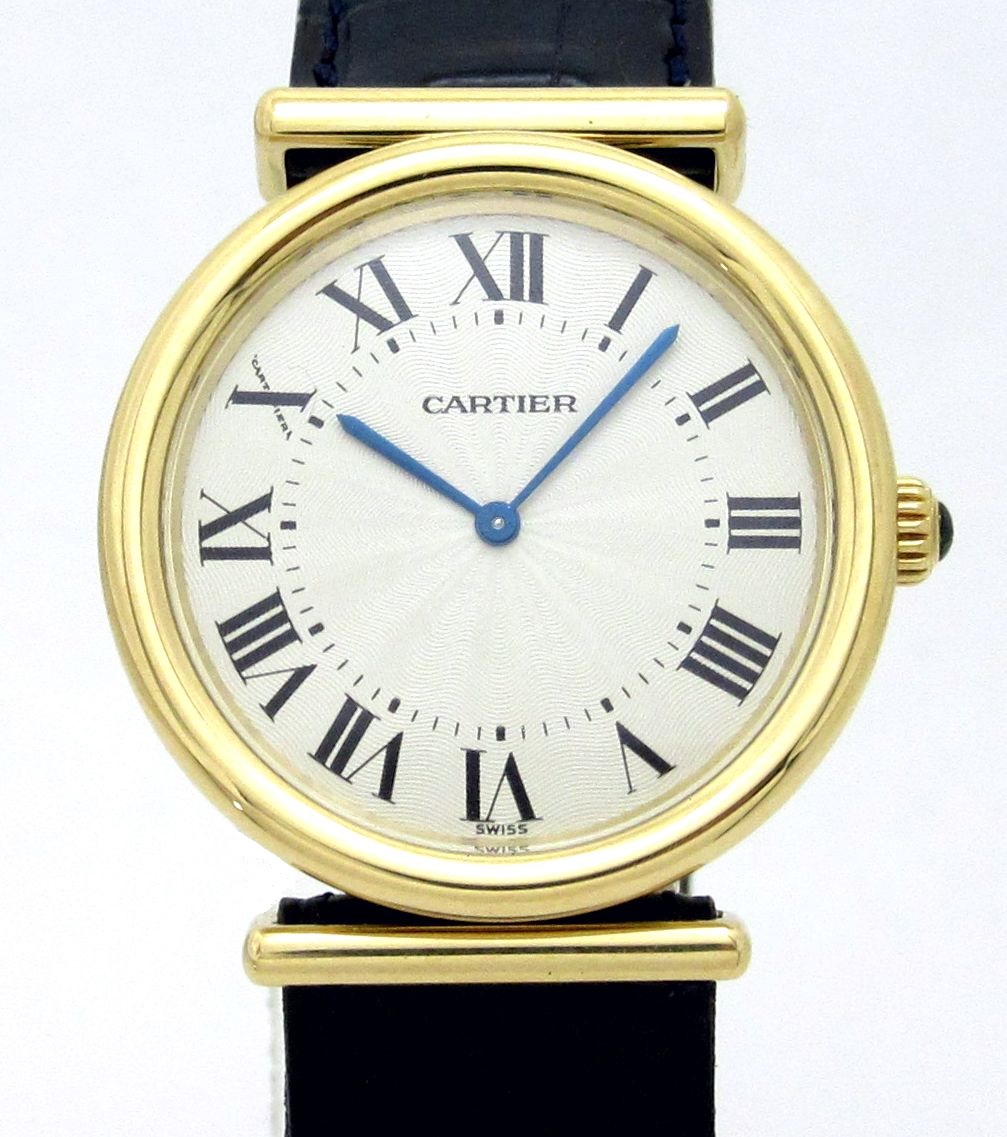 カルティエ CARTIER ”K18YG無垢 ドライバーズ ウォッチ Ref2220 ” メンズサイズ ピアジェ製薄型手巻機械式ムーブ9P2 弊社にてOH済|ロレックス・アンティーク腕時計