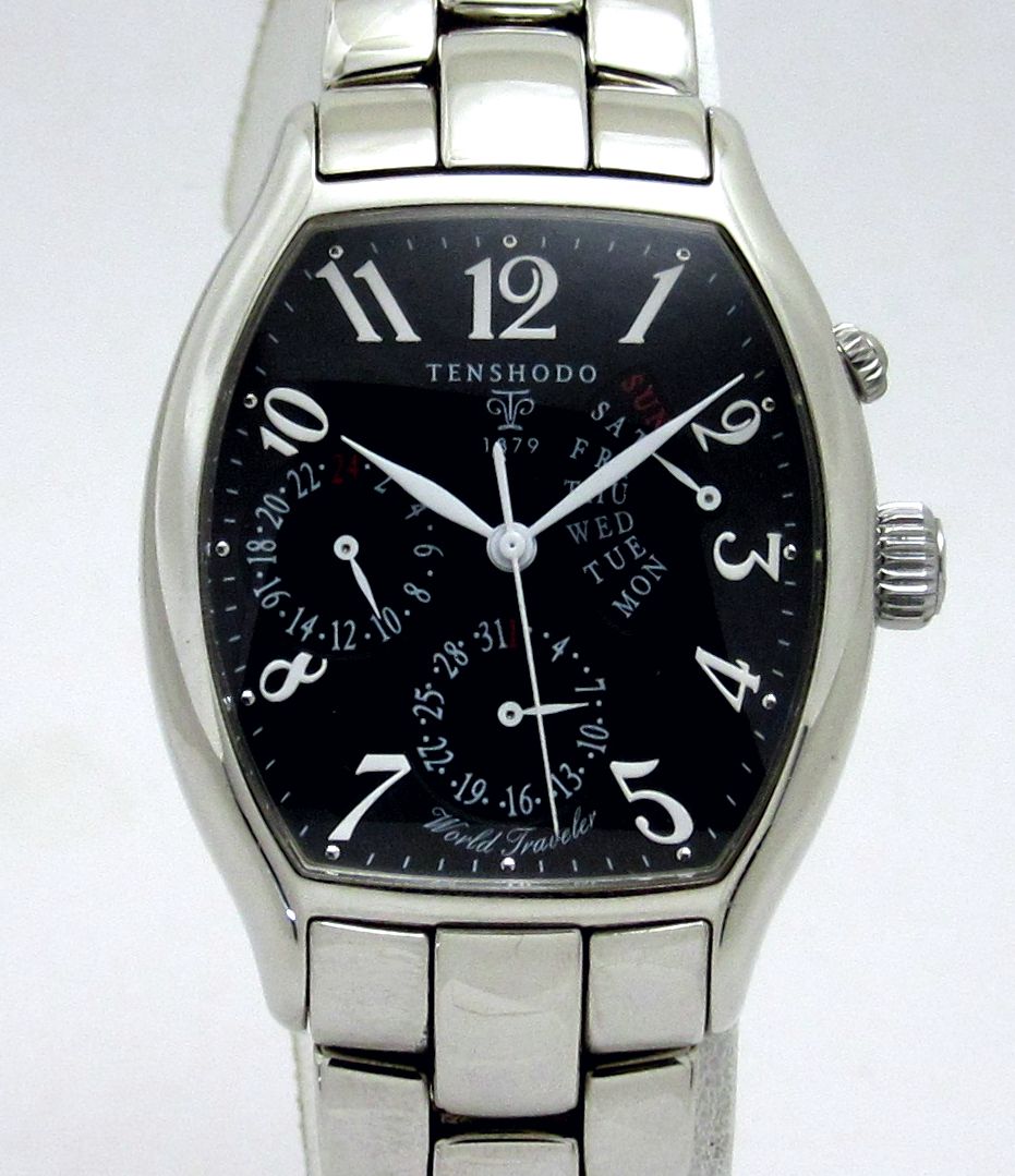 天賞堂 TENSHODO T377-500A ブラック メンズ 腕時計