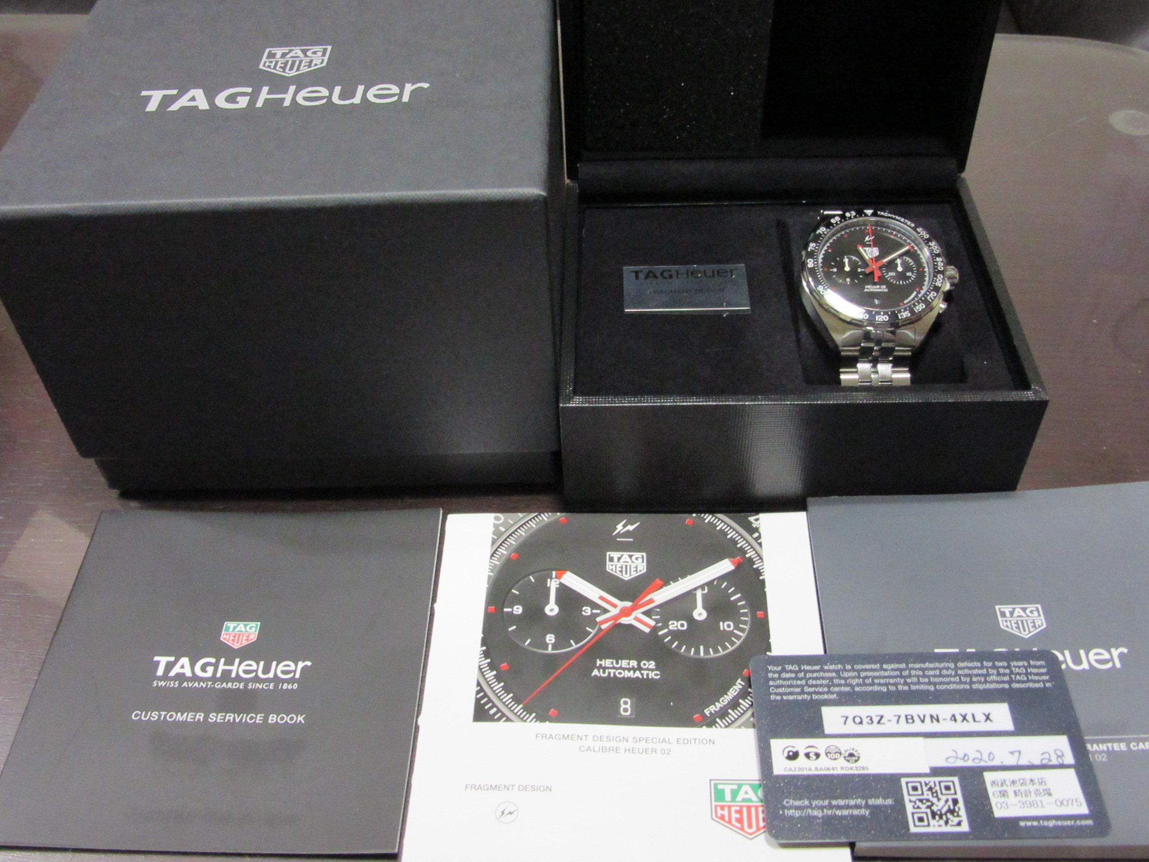 タグホイヤー TAG HEUER CAZ201A フォーミュラ1 藤原ヒロシ フラグメントデザイン 自動巻き メンズ 良品 箱・保証書付き_776167