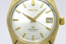 グランドセイコー　GRAND SEIKO　”K18YG無垢　セカンドモデル　5722-9001”　GSセルフデーター　　Cal-5722B 35石　手巻機械式ムーブ