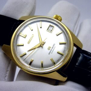グランドセイコー　GRAND SEIKO　”K18YG無垢　セカンドモデル　5722-9001”　GSセルフデーター　　Cal-5722B 35石　手巻機械式ムーブ