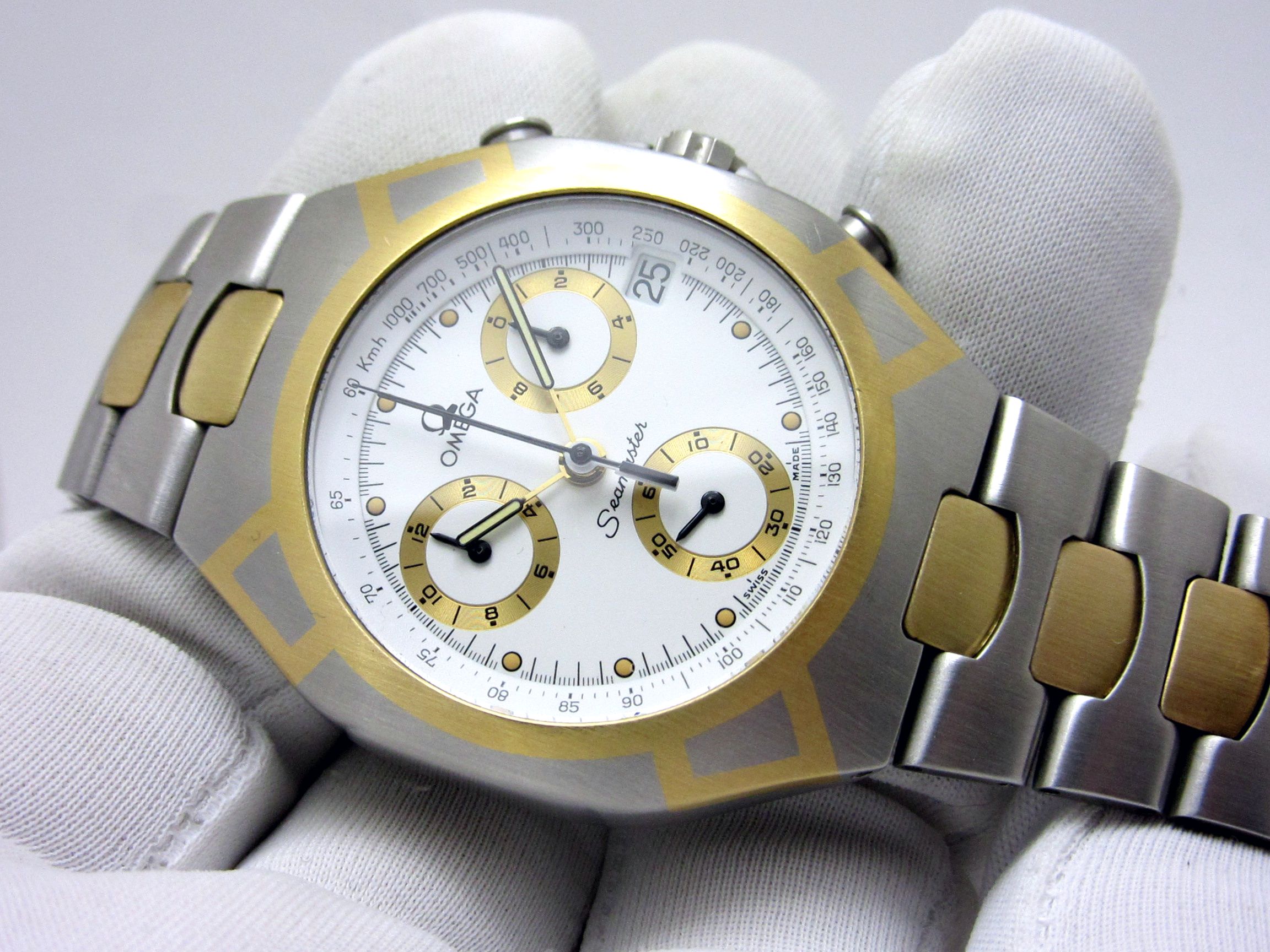 通販 コレクション品 オメガ シーマスター ポラリス 腕時計 SS YG