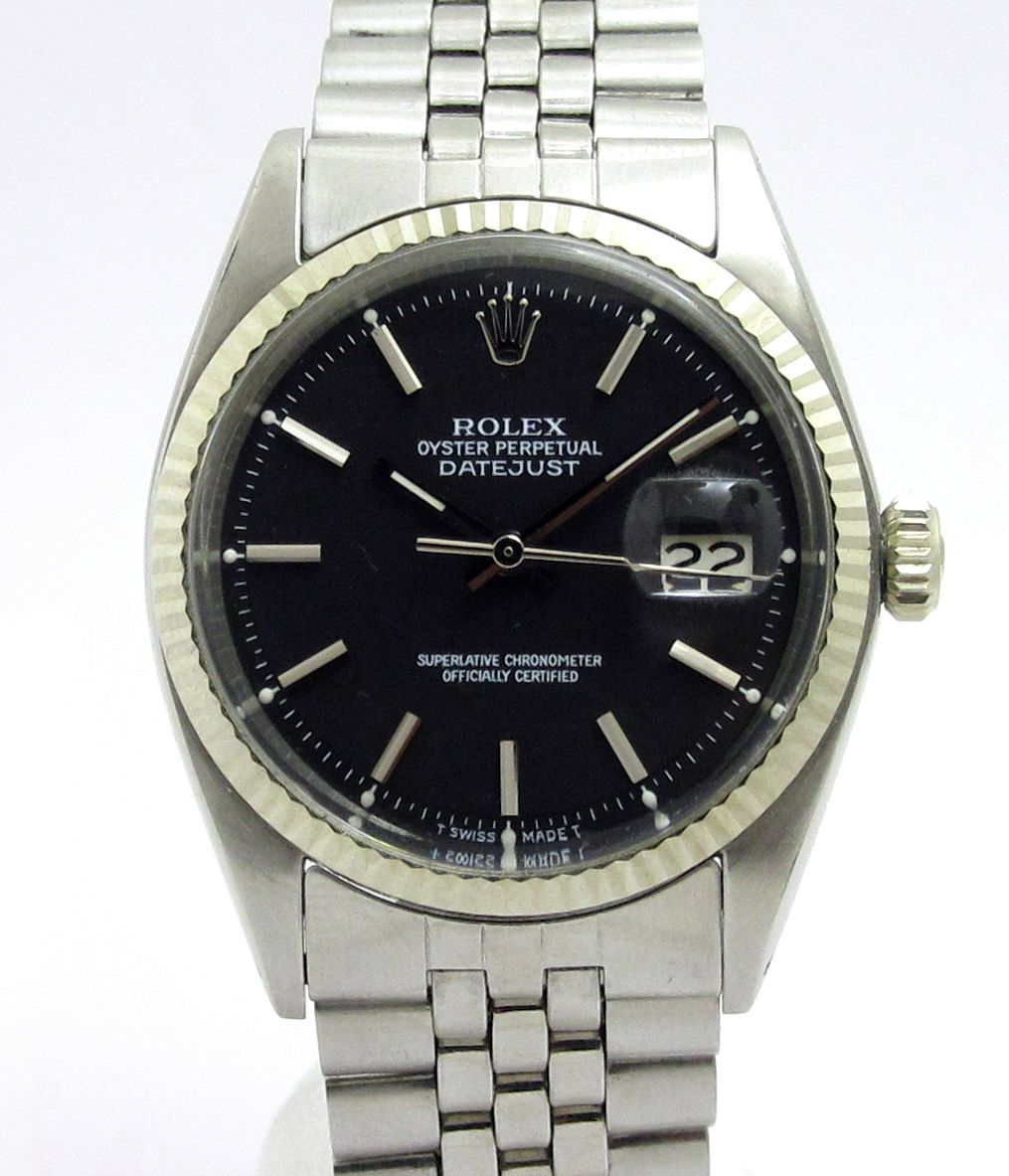 ロレックス ROLEX ”マットブラックダイヤル デイトジャスト Ref-1601 