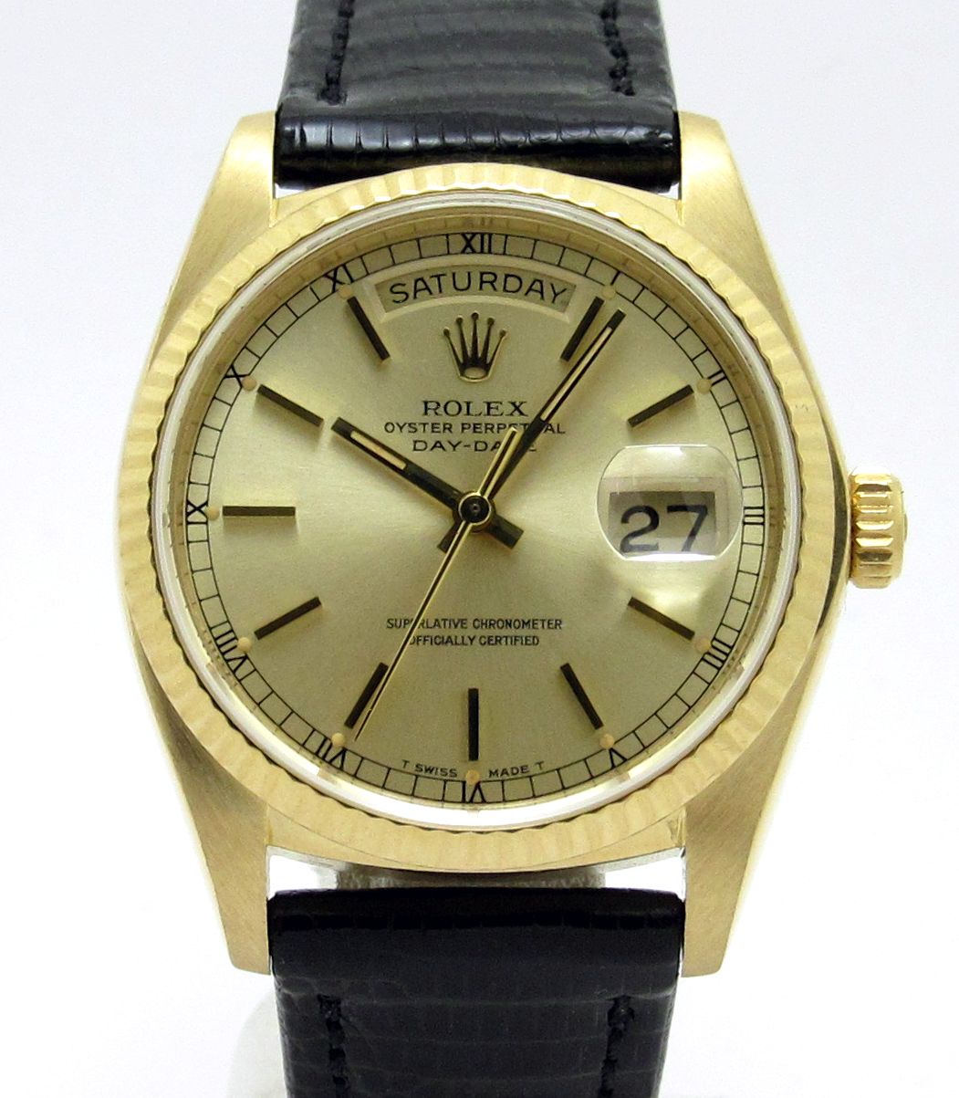 ロレックス ROLEX ”デイデイト K18YG無垢 Ref18038” Sir-615