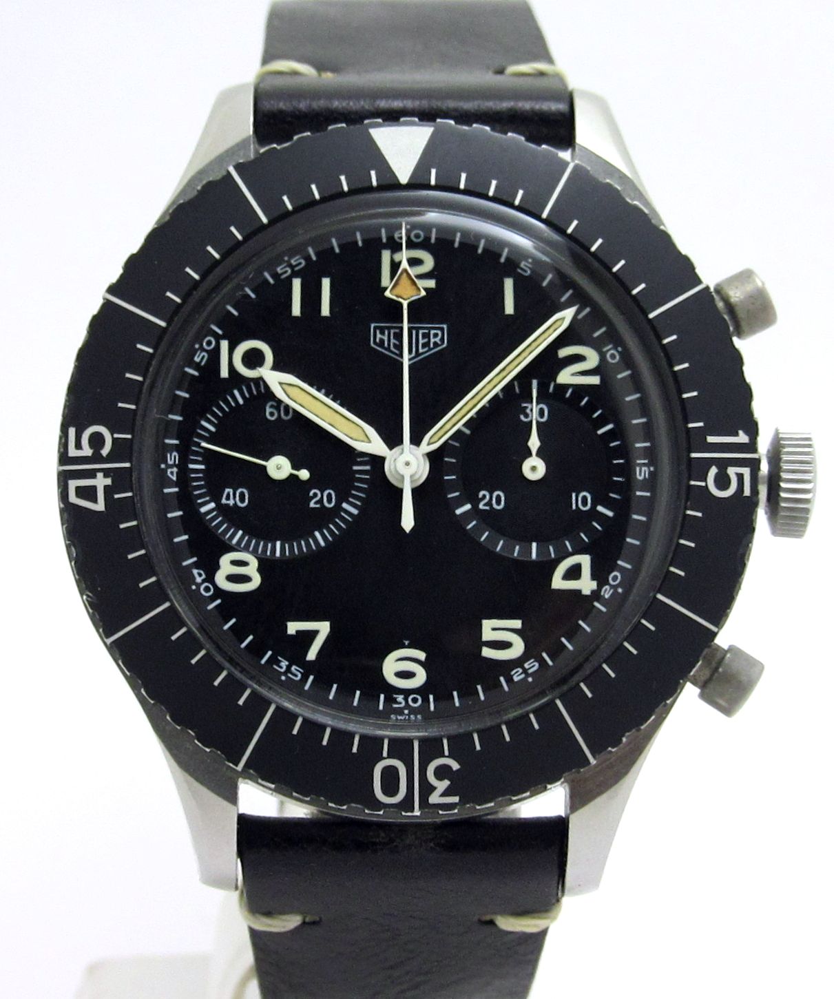ホイヤー HEUER 60s ”タイプ1550 フライバッククロノグラフ” 機械式手