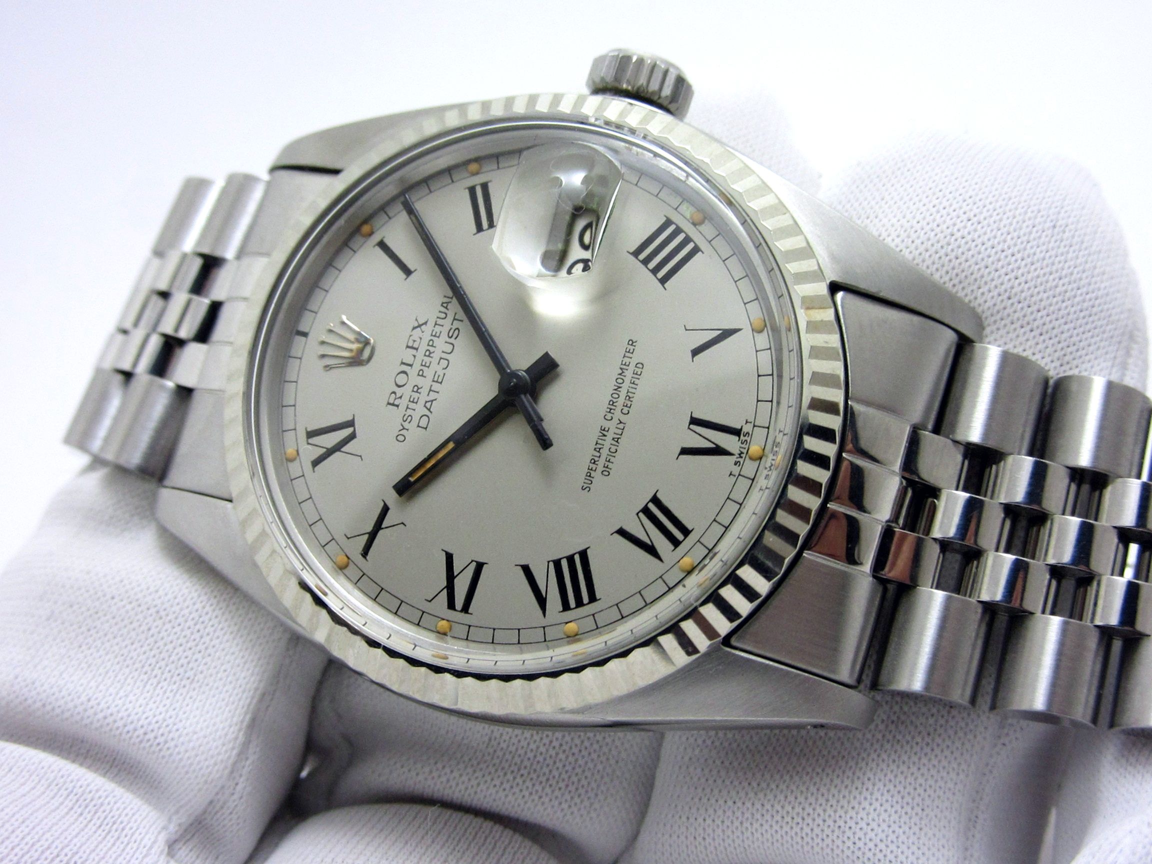 ロレックス ROLEX ”バックリーダイヤル デイトジャスト Ref-16014” オールトリチウム ジュビリーブレスレット62510H-FF555/C|ロレックス・アンティーク腕時計 中古品販売買取なら大阪