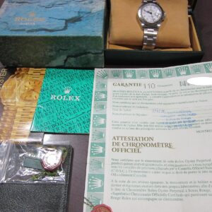 ロレックス　ROLEX　　　”エクスプローラーII 　ホワイト”　　オールトリチウム　　　　Ref.16570　　　W番（1995年製）　　自動巻機械式ムーブCal3185　　　　　　　ギャランティ・冊子・タグ・内外BOX付属