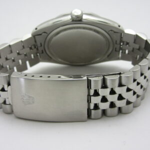 ロレックス　ROLEX　　”ブラック文字盤　オイスターデイト　　プレシジョン　Rfe-6694”　　オールトリチウム　　　Sir-788※※※※（1983年製）　　　手巻機械式ムーブ（cal.1225）　　　　ジュビリーハードブレスレット62510H　K11/FF574