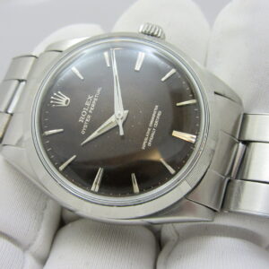 ROLEX　ロレックス　　　”ミラーダイヤル　トロピカル”　　エンジンターンドベゼル オイスターパーペチュアル Ref.1003　　Sir-141※※※※（1966年製）　　　自動巻機械式ムーブCal-1570 　　　　　オリジナルオイスターリベットブレスレット