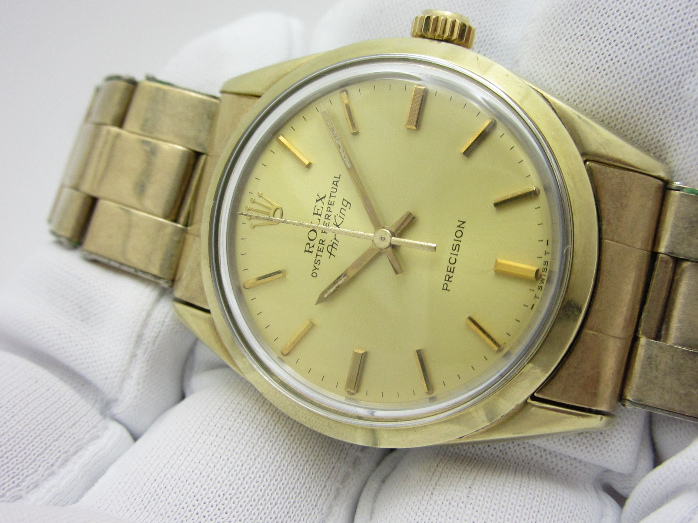 ロレックス ROLEX ”エアキング Ref-5520 SS(YGF)製” オイスター